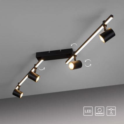 Paul Neuhaus 6525-18 - LED Kohtvalgusti BARIK 4xGU10/4,5W/230V + LED/10W