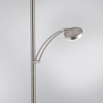 Paul Neuhaus 655-55 - LED Hämardatav põrandalamp ALFRED 1xLED/28W+1xLED/4W/230V läikiv kroom