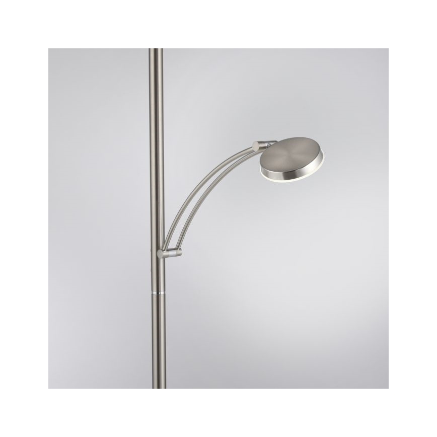 Paul Neuhaus 655-55 - LED Hämardatav põrandalamp ALFRED 1xLED/28W+1xLED/4W/230V läikiv kroom