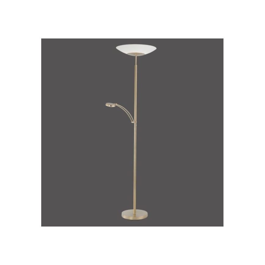 Paul Neuhaus 655-60 - LED-hämardatav põrandalamp ALFRED LED/28W/230V+LED/4W/230V messing