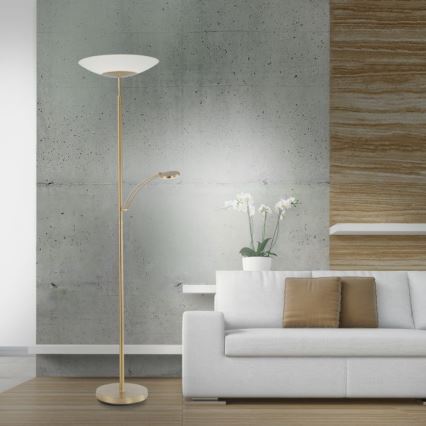 Paul Neuhaus - 655-60 - LED Hämardatav lamp ALFRED 1xLED/28W/230V+1xLED/4W/230V messing