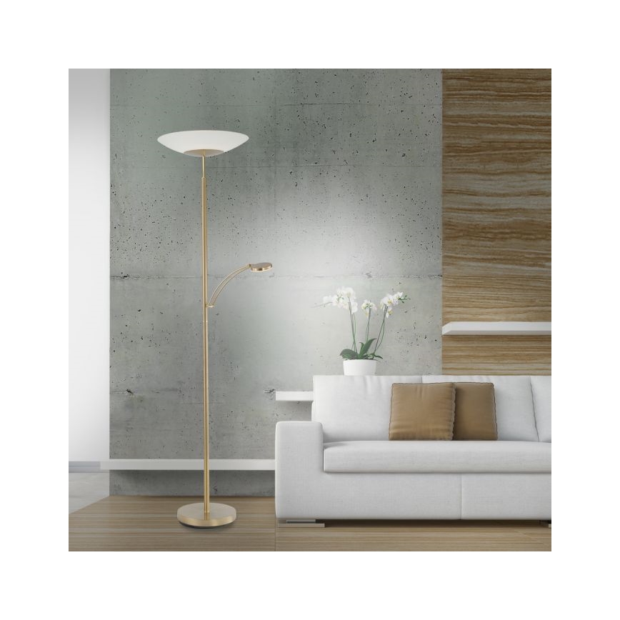 Paul Neuhaus - 655-60 - LED Hämardatav lamp ALFRED 1xLED/28W/230V+1xLED/4W/230V messing