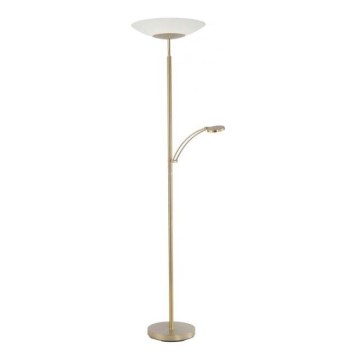 Paul Neuhaus 655-60 - LED-hämardatav põrandalamp ALFRED LED/28W/230V+LED/4W/230V messing