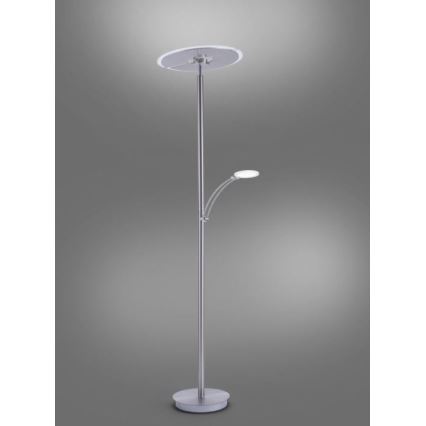 Paul Neuhaus 673-55 - LED Hämardatav põrandalamp ARTUR 2xLED/21W/230V+1xLED/6W läikiv kroom