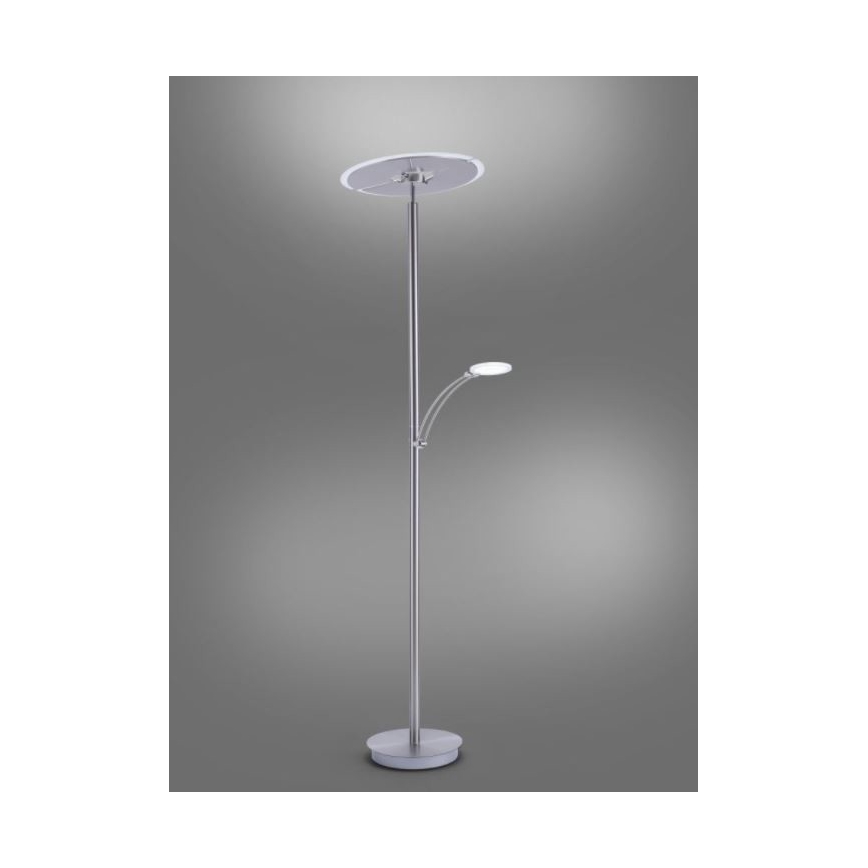 Paul Neuhaus 673-55 - LED Hämardatav põrandalamp ARTUR 2xLED/21W/230V+1xLED/6W läikiv kroom
