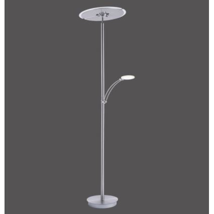 Paul Neuhaus 673-55 - LED Hämardatav põrandalamp ARTUR 2xLED/21W/230V+1xLED/6W läikiv kroom