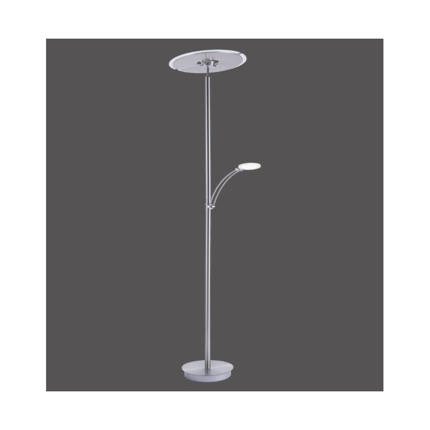 Paul Neuhaus 673-55 - LED Hämardatav põrandalamp ARTUR 2xLED/21W/230V+1xLED/6W läikiv kroom