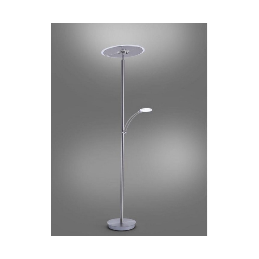Paul Neuhaus 673-55 - LED Hämardatav põrandalamp ARTUR 2xLED/21W/230V+1xLED/6W läikiv kroom