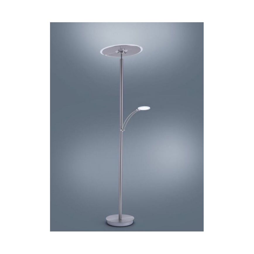 Paul Neuhaus 673-55 - LED Hämardatav põrandalamp ARTUR 2xLED/21W/230V+1xLED/6W läikiv kroom