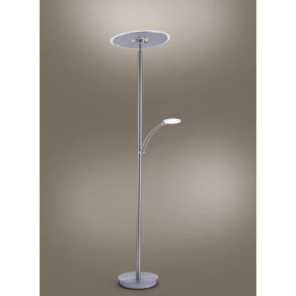Paul Neuhaus 673-55 - Hämardatav LED-põrandalamp ARTUR 2xLED/21W/230V+LED/6W läikiv kroom