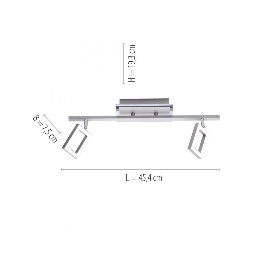 Paul Neuhaus 6958-55 - LED Kohtvalgusti INIGO 2xLED/4,2W/230V
