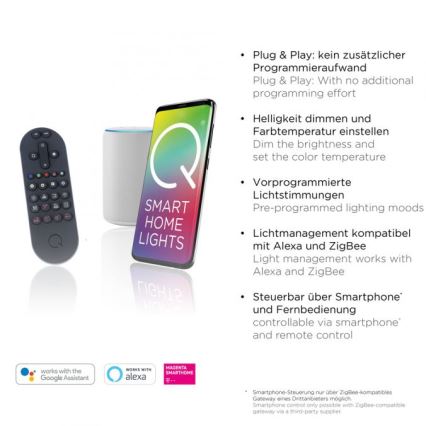 Paul Neuhaus 8007-70 - LED Hämardatav laevalgusti Q-PIATO LED/35W/230V 2700-5000K Wi-Fi + kaugjuhtimispult