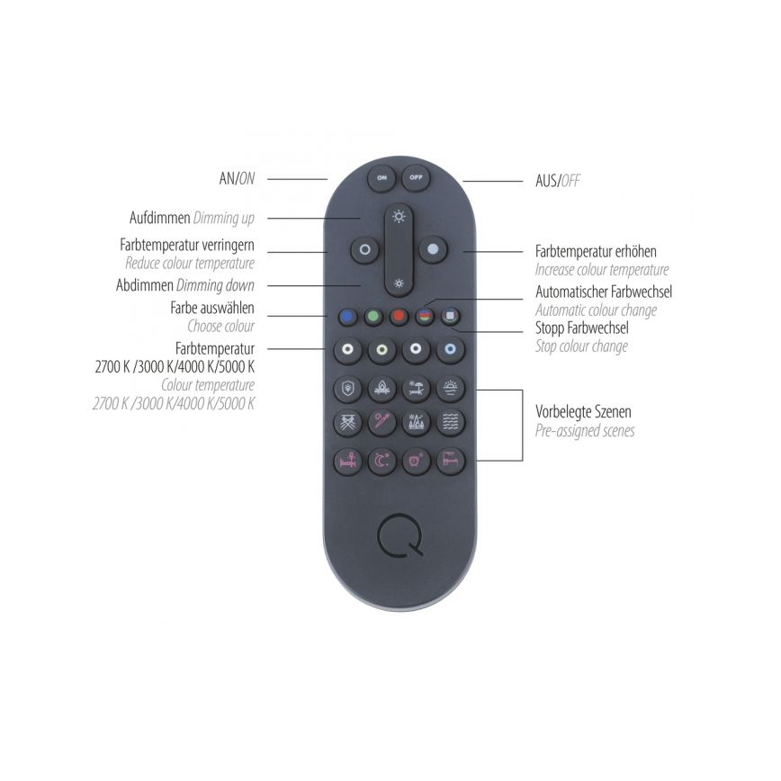 Paul Neuhaus 8007-70 - LED Hämardatav laevalgusti Q-PIATO LED/35W/230V 2700-5000K Wi-Fi + kaugjuhtimispult
