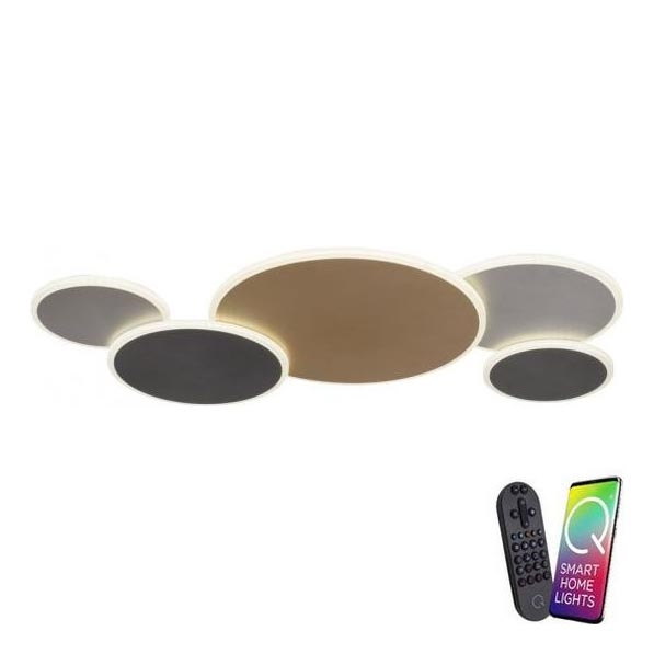 Paul Neuhaus 8008-70 - LED Hämardatav laevalgusti Q-PIATO LED/49W/230V 2700-5000K Wi-Fi + kaugjuhtimispult