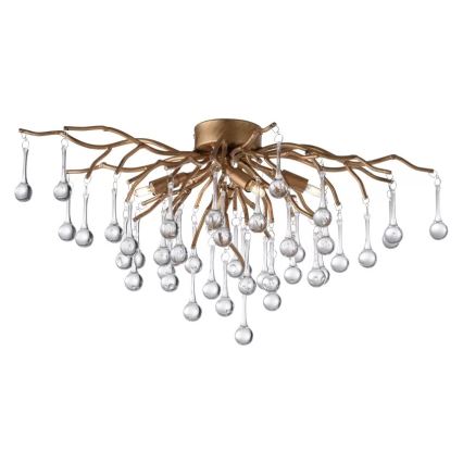 Paul Neuhaus 8090-11 - Pinnale kinnitatav lühter ICICLE 4xG9/40W/230V 30x60 cm messing