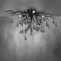 Paul Neuhaus 8090-18 - Pinnapealne lühter ICICLE 4xG9/40W/230V 30x60 cm must