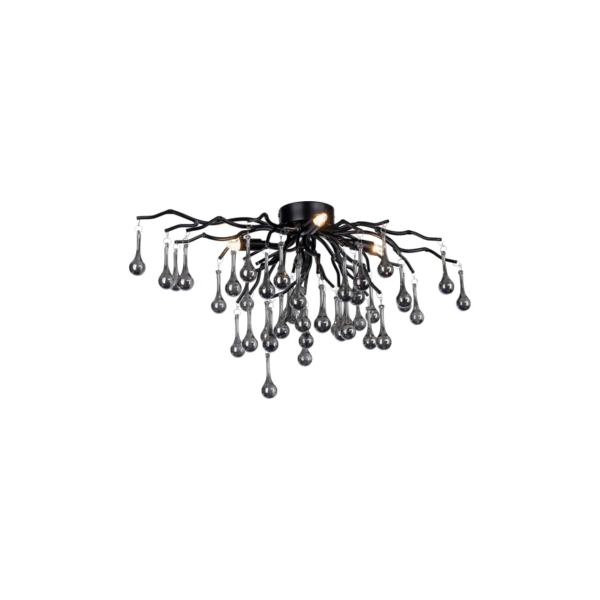 Paul Neuhaus 8090-18 - Pinnapealne lühter ICICLE 4xG9/40W/230V 30x60 cm must