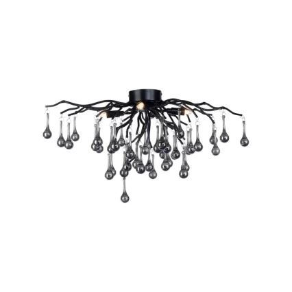 Paul Neuhaus 8090-18 - Pinnapealne lühter ICICLE 4xG9/40W/230V 30x60 cm must