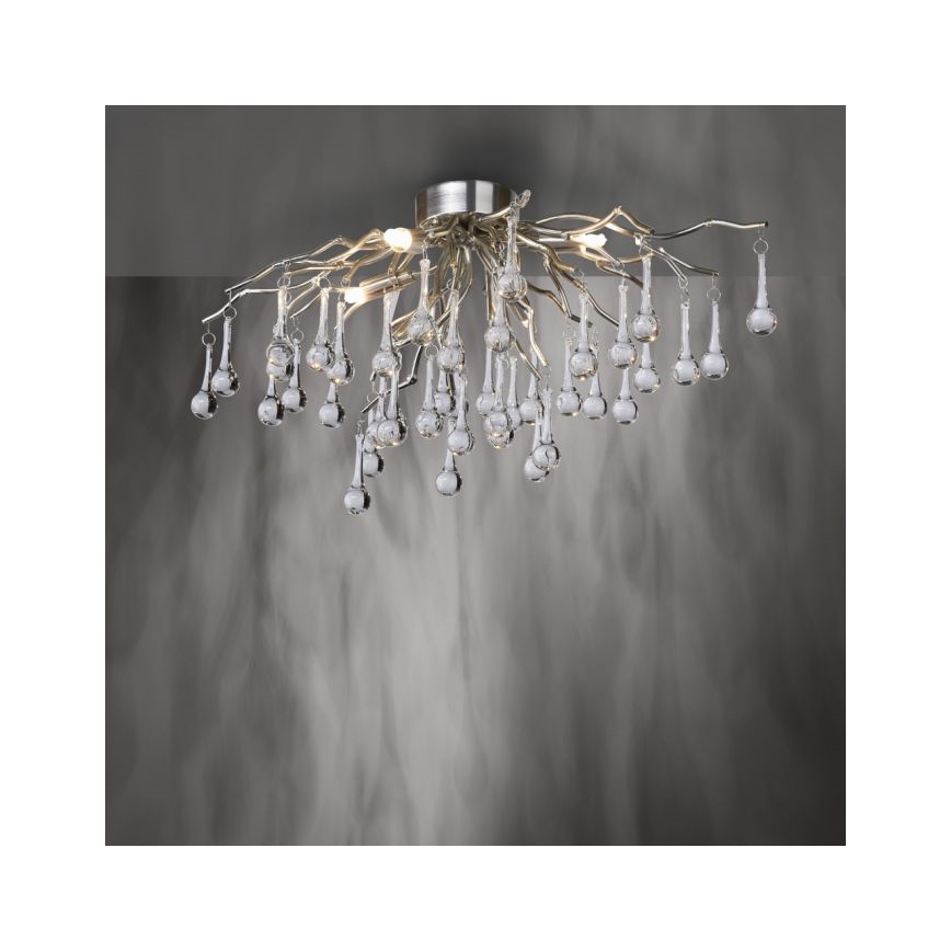 Paul Neuhaus 8090-55 - Pinnale kinnitatav lühter ICICLE 4xG9/40W/230V 30x60 cm läikiv kroom