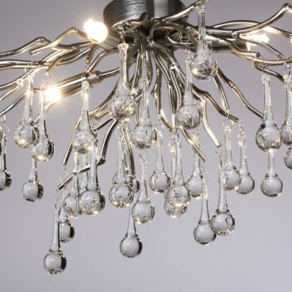 Paul Neuhaus 8090-55 - Pinnale kinnitatav lühter ICICLE 4xG9/40W/230V 30x60 cm läikiv kroom