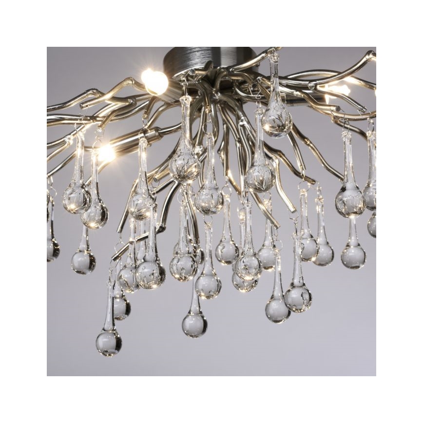 Paul Neuhaus 8090-55 - Pinnale kinnitatav lühter ICICLE 4xG9/40W/230V 30x60 cm läikiv kroom