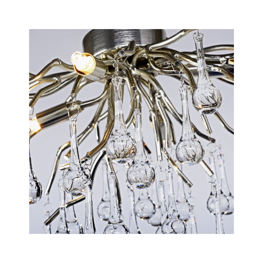 Paul Neuhaus 8090-55 - Pinnale kinnitatav lühter ICICLE 4xG9/40W/230V 30x60 cm läikiv kroom