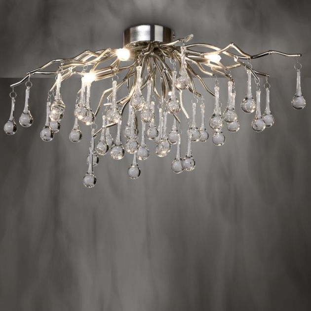 Paul Neuhaus 8090-55 - Pinnale kinnitatav lühter ICICLE 4xG9/40W/230V 30x60 cm läikiv kroom