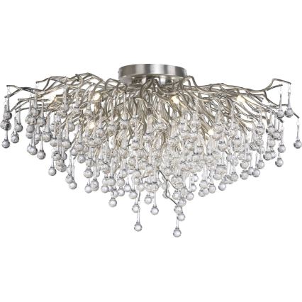 Paul Neuhaus 8092-55 - Pinnapealne laelühter ICICLE 14xG9/40W/230V, läbimõõt 100 cm, läikiv kroom
