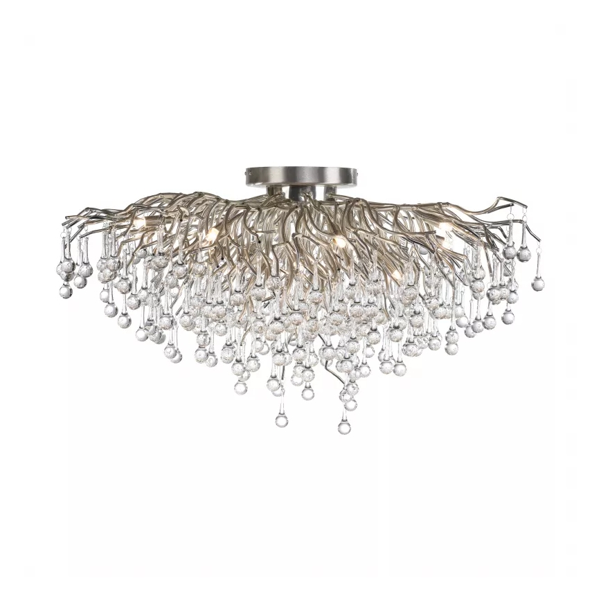 Paul Neuhaus 8092-55 - Pinnapealne laelühter ICICLE 14xG9/40W/230V, läbimõõt 100 cm, läikiv kroom