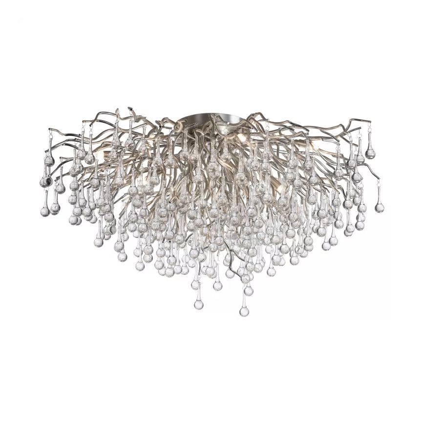 Paul Neuhaus 8092-55 - Pinnapealne laelühter ICICLE 14xG9/40W/230V, läbimõõt 100 cm, läikiv kroom