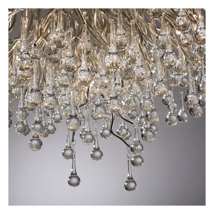 Paul Neuhaus 8092-55 - Pinnapealne laelühter ICICLE 14xG9/40W/230V, läbimõõt 100 cm, läikiv kroom