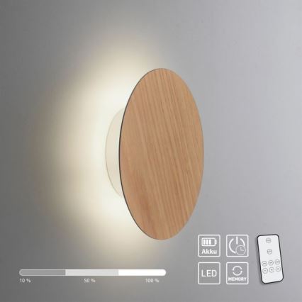 Paul Neuhaus 8152-79 - LED Hämardatav seinavalgusti PUNTUA LED/1W/3,7V 2200 mAh + kaugjuhtimispult