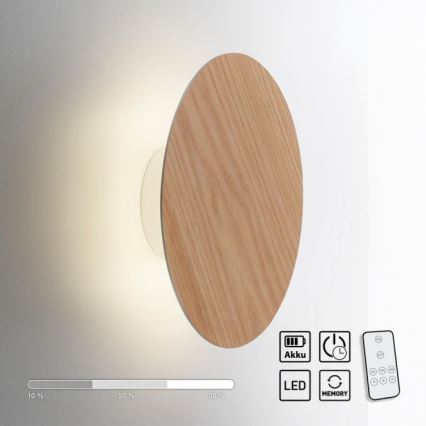 Paul Neuhaus 8153-79 - LED Hämardatav seinavalgusti PUNTUA LED/1,3W/3,7V 2200 mAh + kaugjuhtimispult