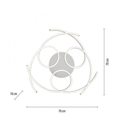 Paul Neuhaus 8165-55 - Hämardatav LED laevalgusti DANILO 3xLED/12W/230V