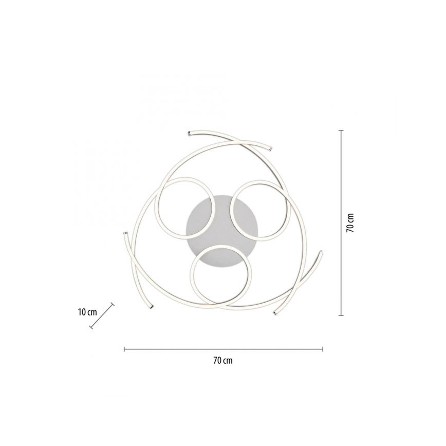 Paul Neuhaus 8165-55 - Hämardatav LED laevalgusti DANILO 3xLED/12W/230V