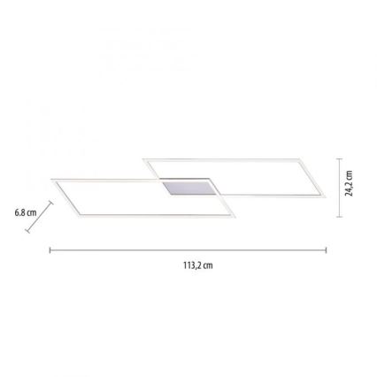 Paul Neuhaus 8194-55 - LED Hämardatav kinnitatav lühter INIGO 2xLED/20W/230V