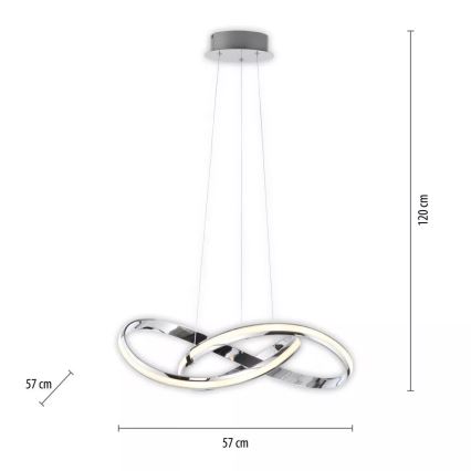 Paul Neuhaus 8291-17 - LED Hämardatav lühter MELINDA LED/30W/230V