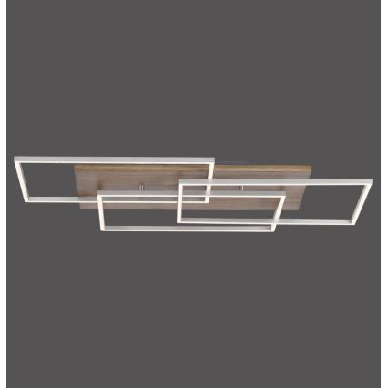 Paul Neuhaus 8330-79 - LED Hämardatav pinnale kinnitatav lühter PALMA 3xLED/12W/230V mänd + kaugjuhtimispult