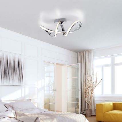 Paul Neuhaus 8331-17 - LED Hämardatav pinnale kinnitatav lühter MELINDA LED/30W/230V läikiv kroom
