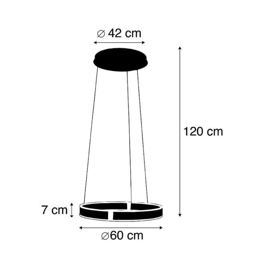 Paul Neuhaus 8361-55 - LED Hämardatav lühter anduriga ARINA LED/27W/230V