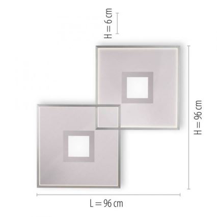 Paul Neuhaus 8378-55 - LED Hämardatav laevalgusti AMARA LED/45W/230V läikiv kroom + kaugjuhtimispult