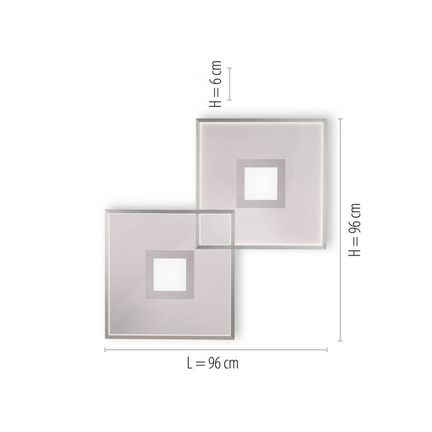 Paul Neuhaus 8378-55 - LED Hämardatav laevalgusti AMARA LED/45W/230V läikiv kroom + kaugjuhtimispult