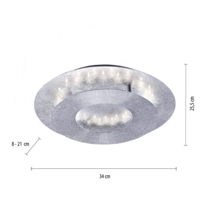 Paul Neuhaus 9011-21 - LED Laevalgusti NEVIS LED/6W/230V hõbe