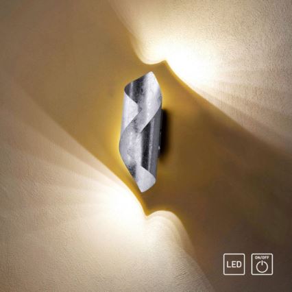 Paul Neuhaus 9030-21 - LED Seinavalgusti NEVIS LED/6W/230V hõbe
