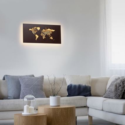 Paul Neuhaus 9056-48 - LED Dekoratiivne valgusti seinale MAP LED/25W/230V 3000K