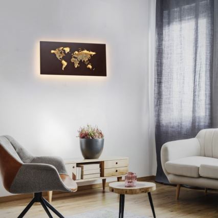 Paul Neuhaus 9056-48 - LED Dekoratiivne valgusti seinale MAP LED/25W/230V 3000K