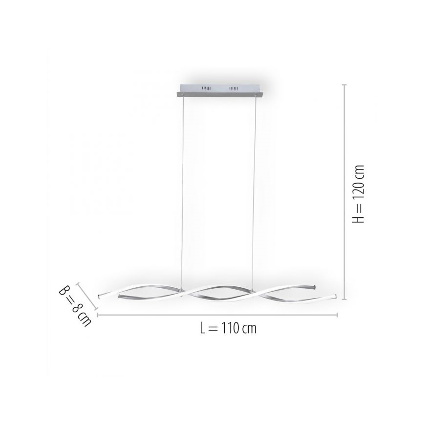 Paul Neuhaus 9142-55 - LED Hämardatav lühter POLINA 2xLED/10,2W/230V