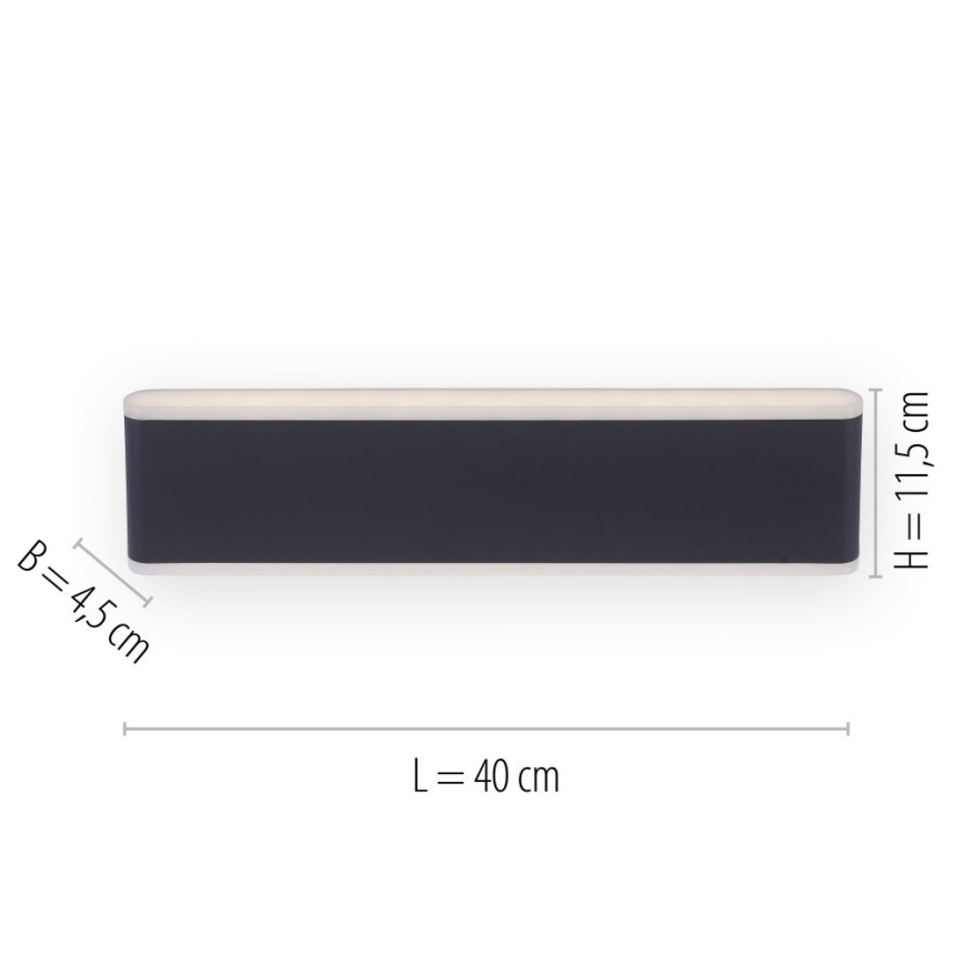 Paul Neuhaus 9484-13 - LED Väli hämardatav seinavalgusti ELSA 2xLED/9W/230V IP65