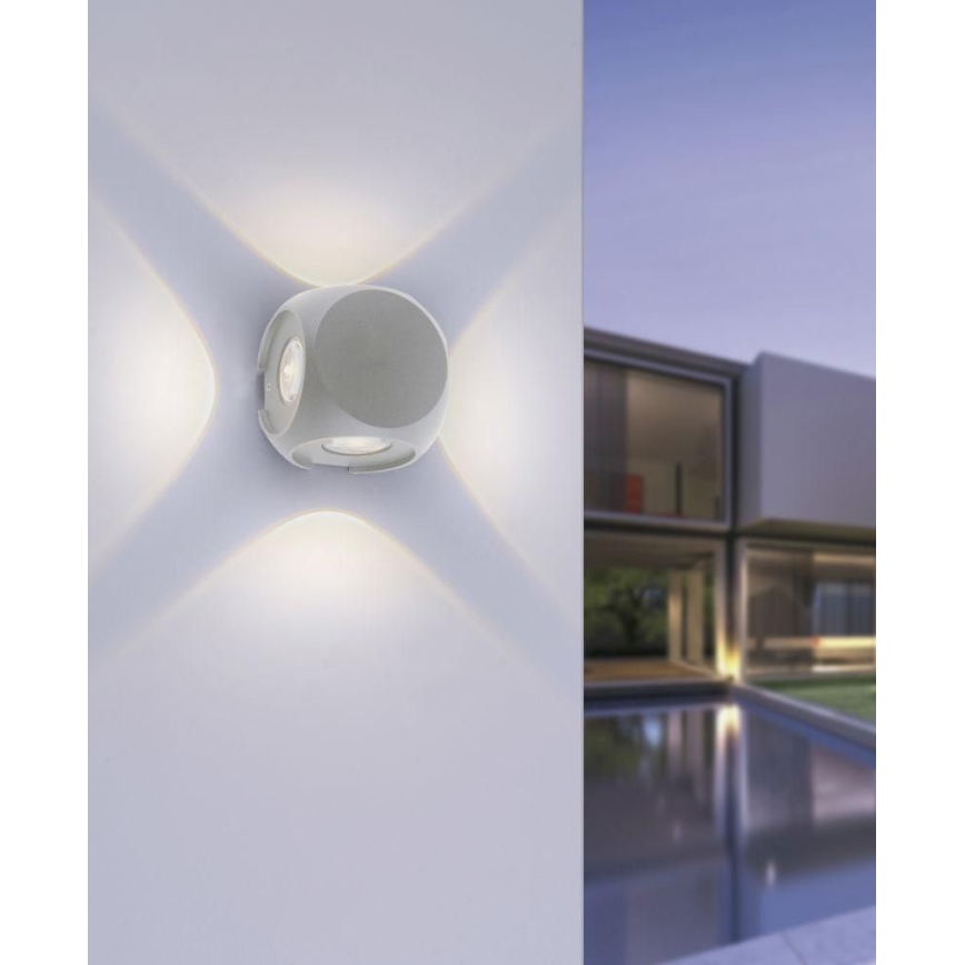 Paul Neuhaus 9485-21 - LED Väli seinavalgusti CARLO 4xLED/0,8W/230V IP54