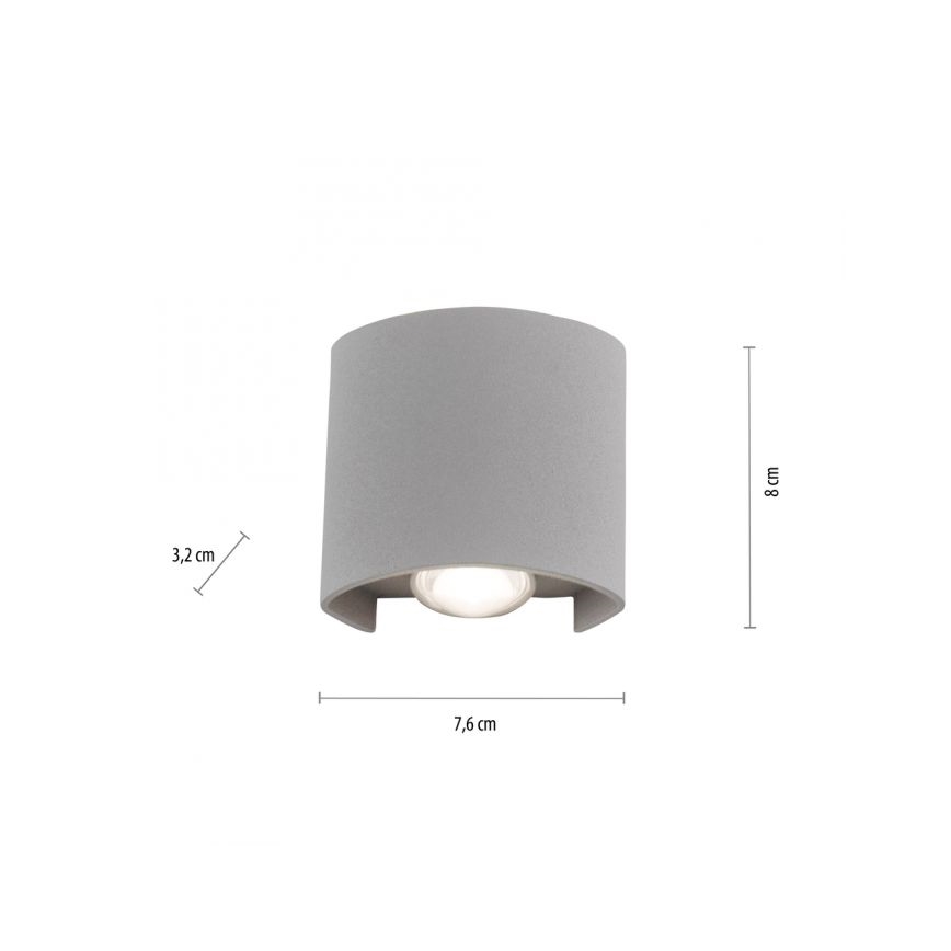 Paul Neuhaus 9486-21 - LED Väli seinavalgusti CARLO 2xLED/1,7W/230V IP54